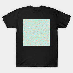 Tiny Crosses and Blossoms Seagrove Blue T-Shirt